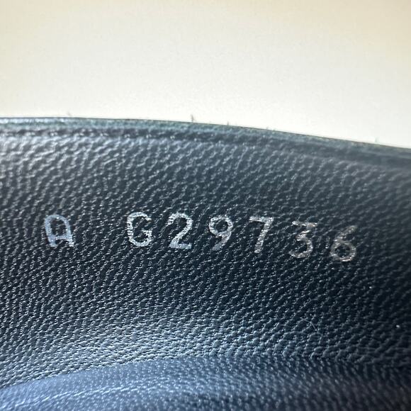 CHANEL 2014 CC Logo Cap Toe Knot Heel Pumps IT 37.5 Black - Picture 8 of 14